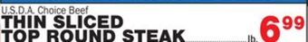 Bravo Supermarkets Thin sliced cubed top round steak offer