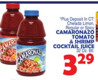 Bravo Supermarkets Camaronazo tomato & shrimp cocktail juice offer