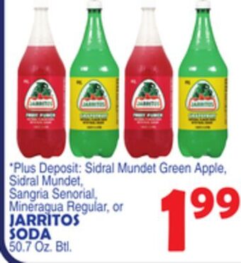 Bravo Supermarkets Jarritos soda offer