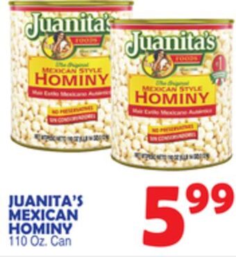 Bravo Supermarkets Juanita's mexican hominy offer