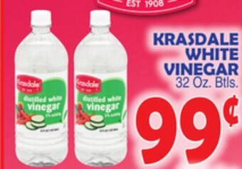 Bravo Supermarkets Krasdale white vinegar offer