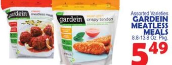 Bravo Supermarkets Gardein meatless meals offer