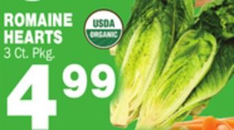 Bravo Supermarkets Romaine hearts offer