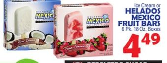 Bravo Supermarkets Helados mexico fruit bars offer