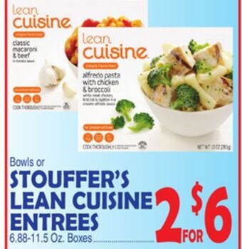 Bravo Supermarkets Stouffer's lean cuisine entrees offer