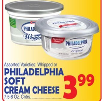 Bravo Supermarkets Philadelphia soft cream cheese offer