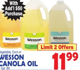 Bravo Supermarkets Wesson canola oil offer