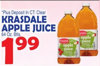 Bravo Supermarkets Krasdale apple juice offer