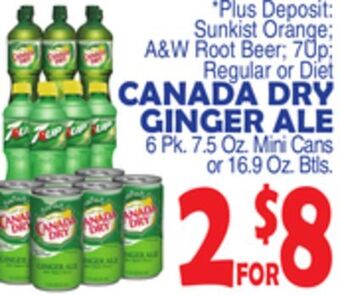 Bravo Supermarkets Canada dry ginger ale offer