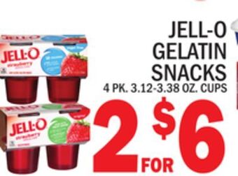 C Town Jell-o gelatin snacks offer