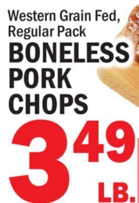 C Town Boneless pork chops offer