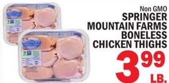 C Town Springer mountain farms boneless chicken thighs offer