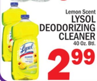 C Town Lysol deodorizing cleaner offer