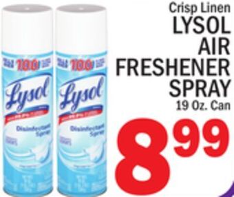 C Town Lysol air freshener spray offer
