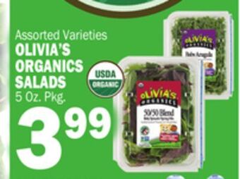 C Town Olivia's organics salads offer