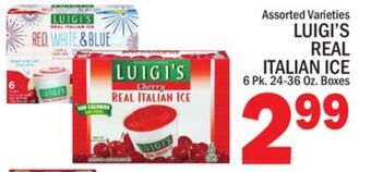 C Town Luigi's real italian ice offer