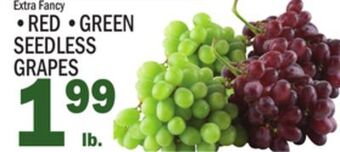 C Town • red • green seedless grapes offer