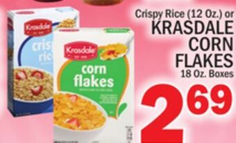 C Town Krasdale corn flakes 18 oz. boxes offer