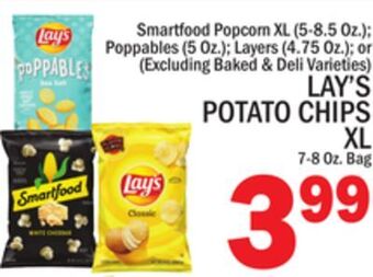C Town Lay's potato chips xl 7-8 oz. bag offer