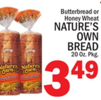 C Town Nature's own bread offer