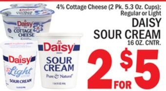 C Town Daisy sour cream 16 oz. cntr offer