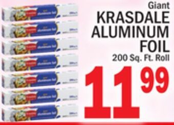 C Town Krasdale aluminum foil offer
