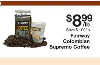 Fairway Store Market Fairway colombian supremo coffee offer