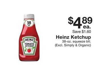 Fairway Store Market Heinz ketchup offer