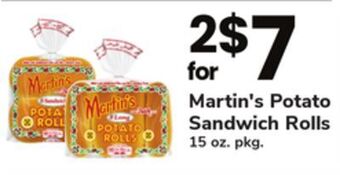 ACME Martin's potato sandwich rolls offer