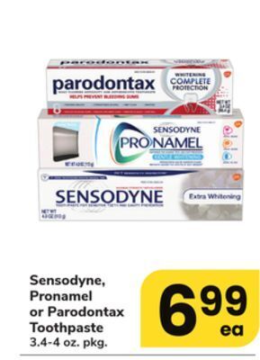 ACME Sensodyne, pronamel or parodontax toothpaste offer