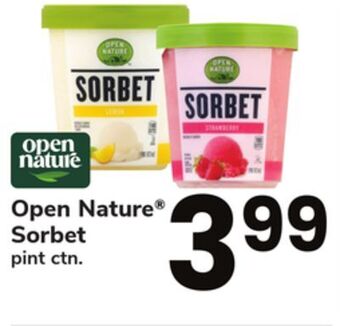ACME Open nature® sorbet offer