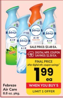 ACME Febreze air care offer