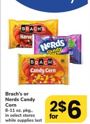 ACME Brach's or nerds candy corn offer
