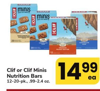ACME Clif or clif minis nutrition bars offer