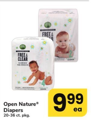 ACME Open nature® diapers offer