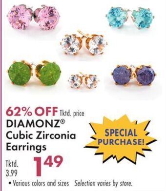 Boscov's Diamonz® cubic zirconia earrings offer