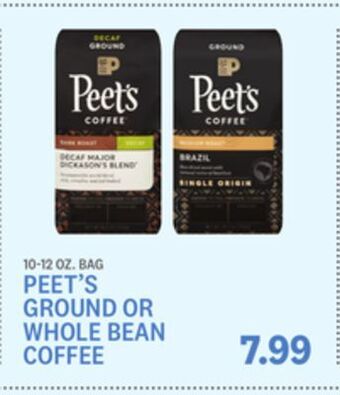 Kings Food Markets Peet's ground or whole bean coffee offer