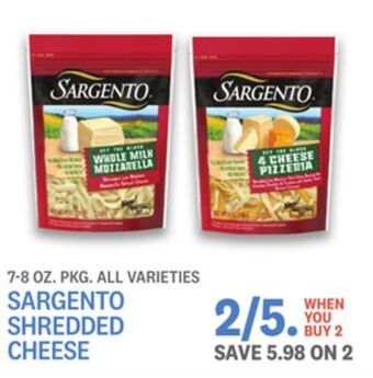 Kings Food Markets Sargento shredded cheese offer