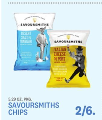 Kings Food Markets Savoursmiths chips offer