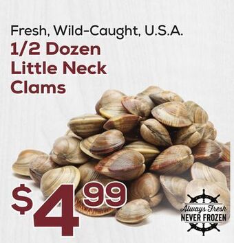 DeCicco & Sons 1/2 dozen little neck clams offer