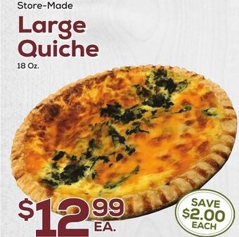 DeCicco & Sons Large quiche offer