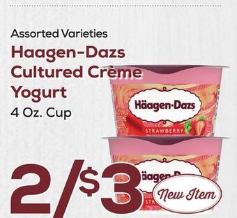 DeCicco & Sons Haagen-dazs cultured crème yogurt offer
