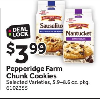 Stop&Shop Pepperidge farm chunk cookies offer