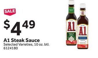 Stop&Shop A1 steak sauce offer