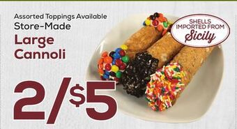 DeCicco & Sons Large cannoli offer