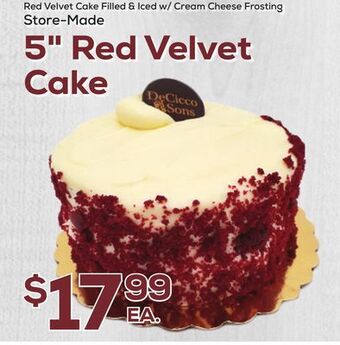 DeCicco & Sons 5 red velvet cake offer
