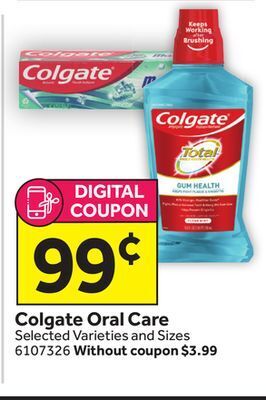 Stop&Shop Colgate oral care offer
