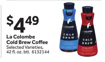 Stop&Shop La colombe cold brew coffee offer