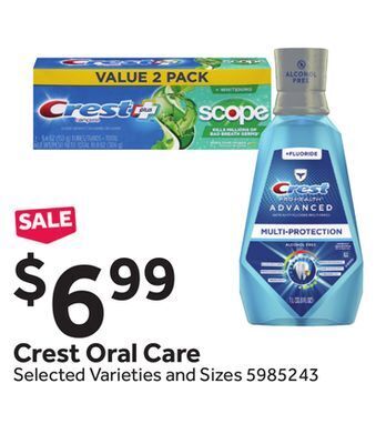 Stop&Shop Crest oral care offer