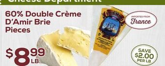 DeCicco & Sons 60% double crème d'amir brie pieces offer